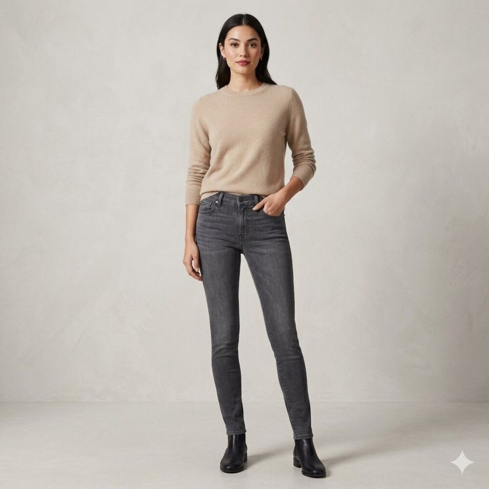 J Brand | Women Dare Gray Skinny Jeans Grunge Rocker Normcore Designer Chic 25